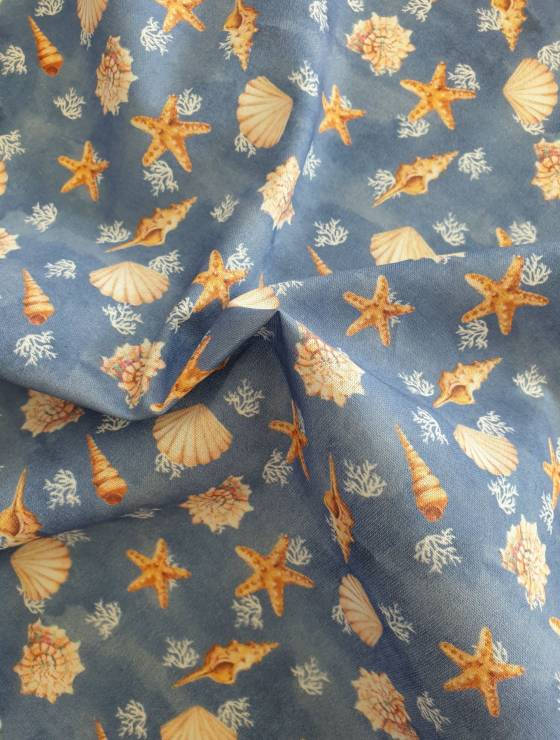 material textil bumbac stelute de mare