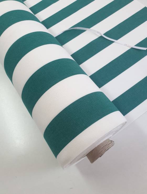 textil teflonat dungi alb verde latime 320 cm