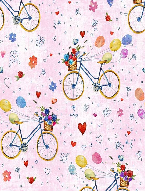 bumbac percale biciclete