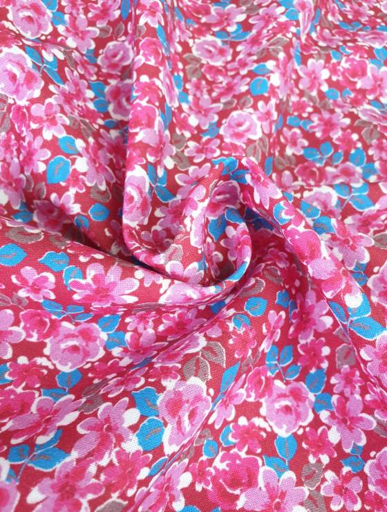 bumbac percale model floral