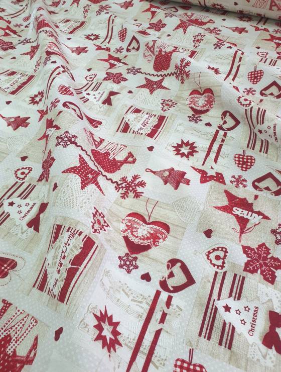 materiale textile fata de masa craciun