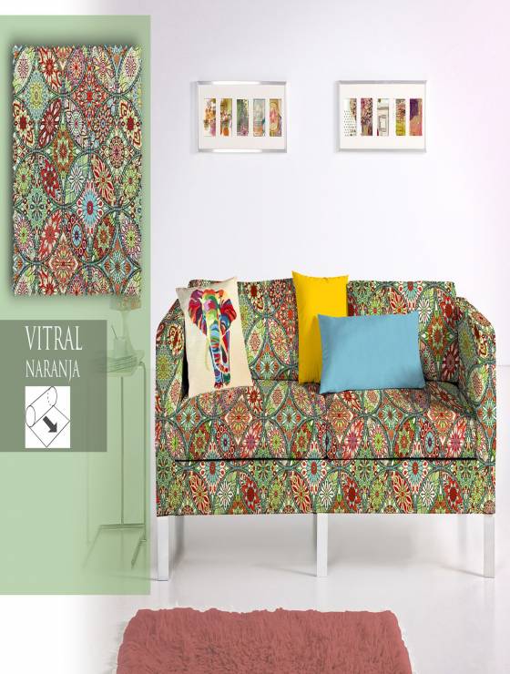 vitral naranja