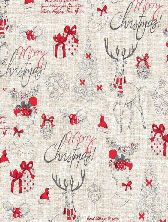 textile la metru craciun