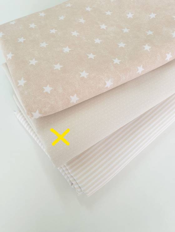 cupon bumbac pique punctulete bej 1.25 m x 150 cm