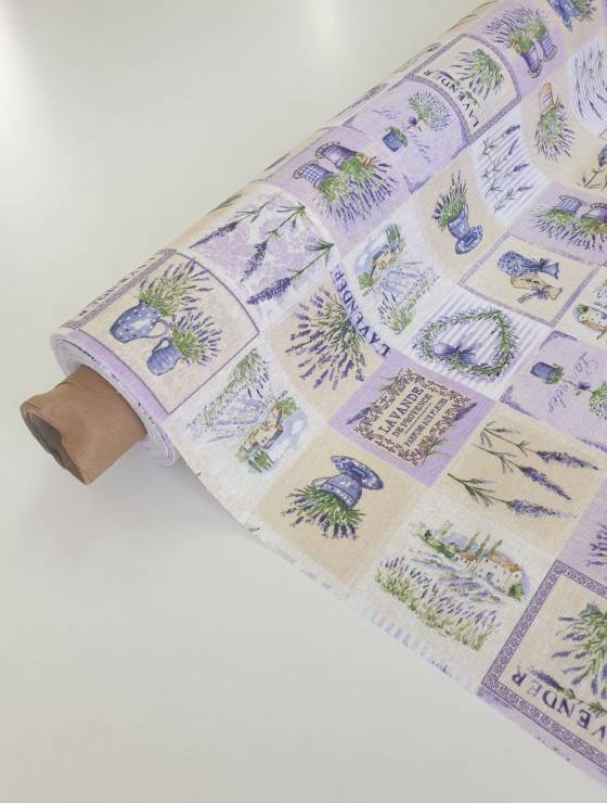 material teflonat cu lavanda